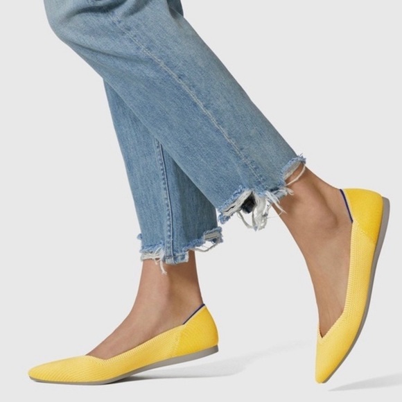 Rothy's Shoes - Rothy’s sunshine pointed flats women’s size 8